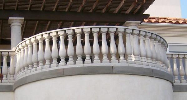 Baluster Top Rail Custom Radius 2.5"H, 1pc