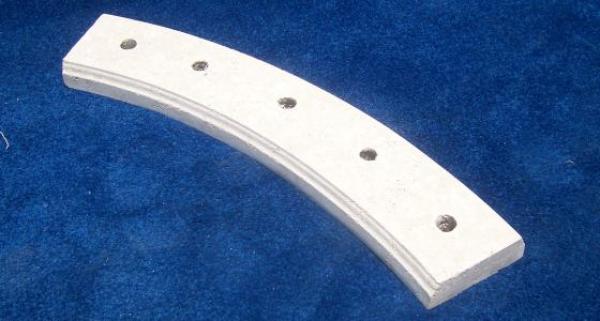 Baluster Base Rail 4.5' Radius, 2.5"H, 1pc