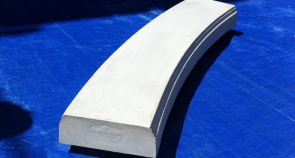 Baluster Base Rail 9' Radius, 4"H, 1pc