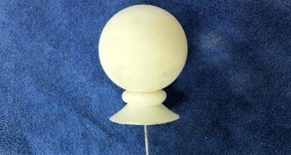 Ball Finial 7"Base 10"D 13"H