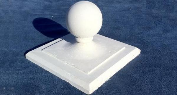 Ball Finial 24x24Base 10"D 16"H