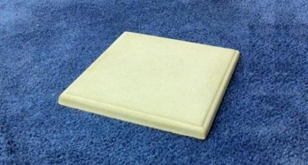 10"x10"Base 11.5"OD 1"H Step edge, Flat top