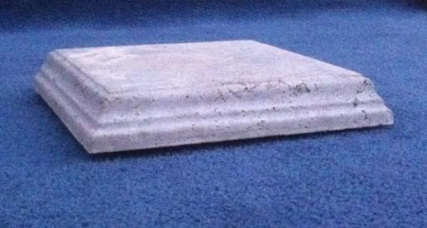 13x13Base 14.5"OD 2.25"H Design edge, Flat top