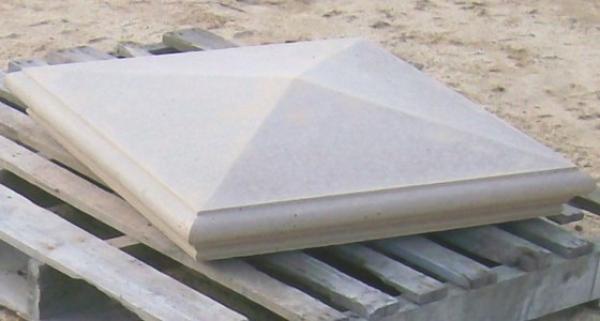 14x14Base 16"OD 5"H Bullnose edges, Slope top