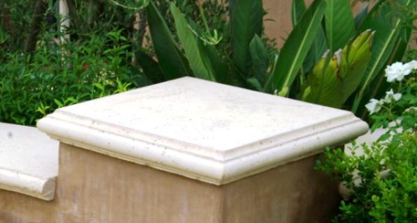 14x14Base 16"OD 3"H Bullnose edges, Flat top