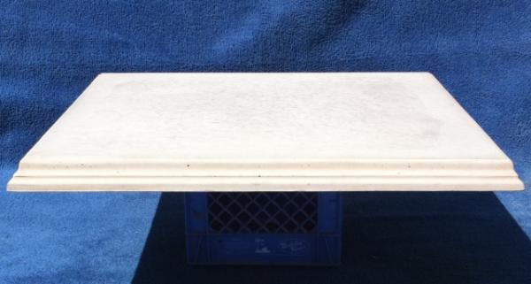 34"x34"Base 35"OD 2.25"H Design edges, Flat top