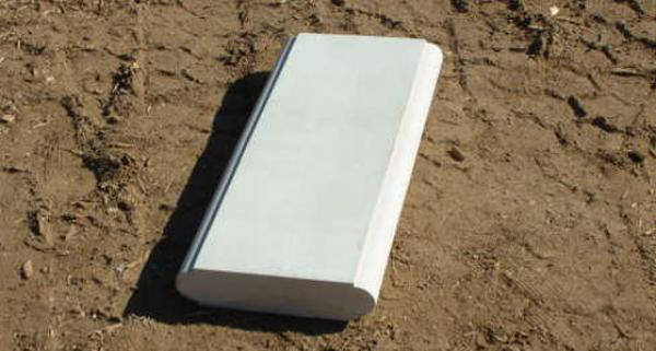 6"Base 8''OD 24"L Bullnose straight