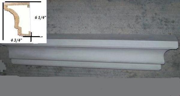 Foamcast Concrete™ 6.25"Hx4.75"Dx32"L Detail, Lft.