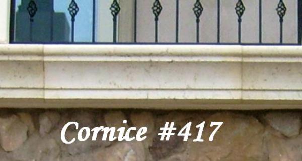 Foamcast Concrete™ 11"Hx6"Dx4'L, Cornice detail, 1